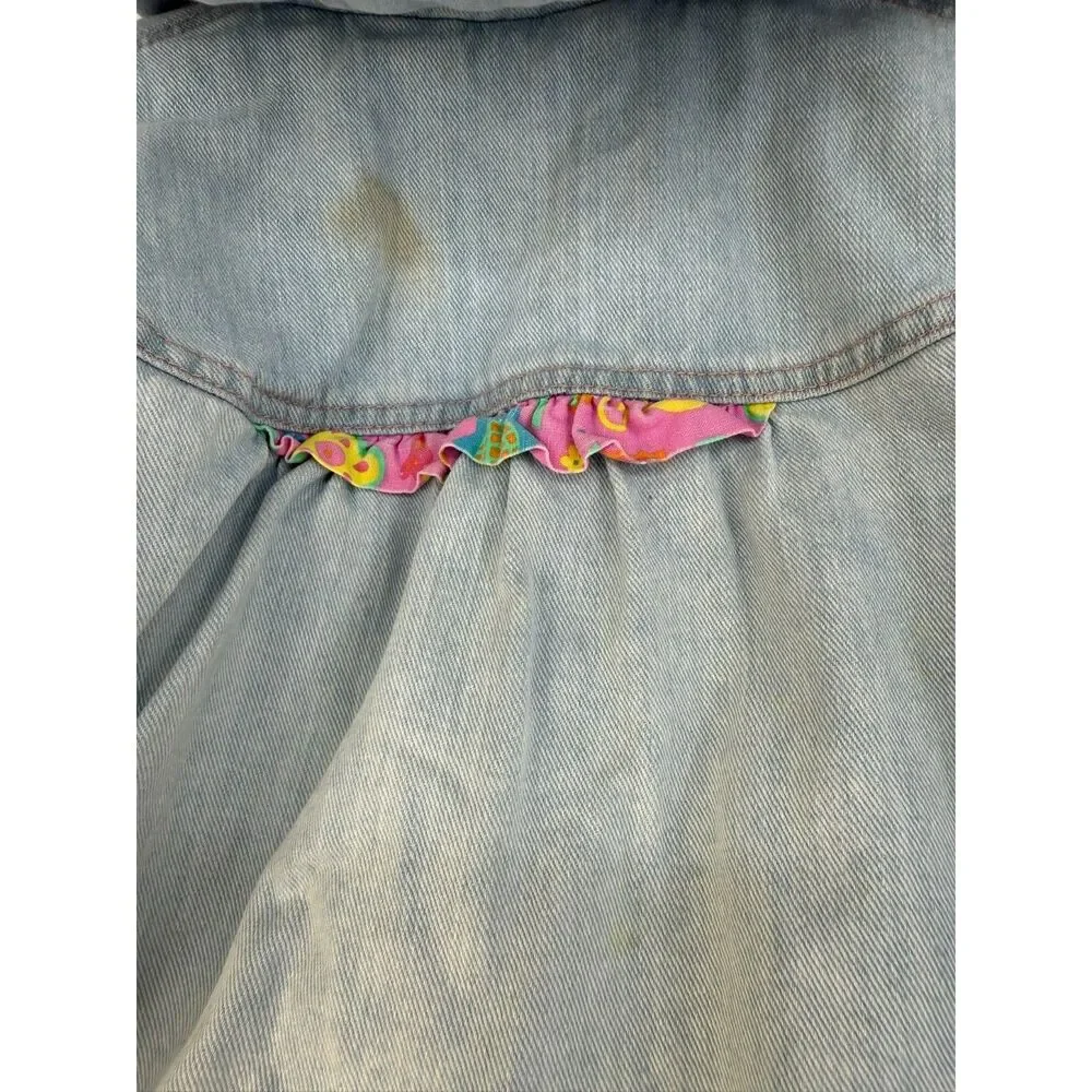 Vintage OshKosh B'Gosh Denim Puffer Jacket Size 6x